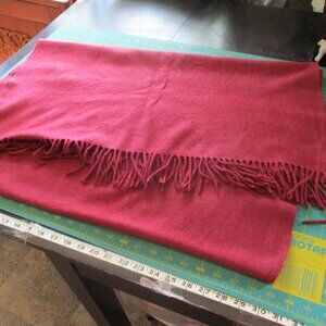 Beautiful soft Raspberry 100% wool shawl